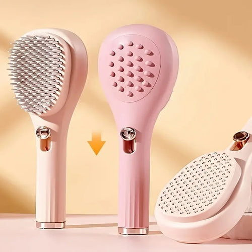 One Click Self Cleaning Hair Brush